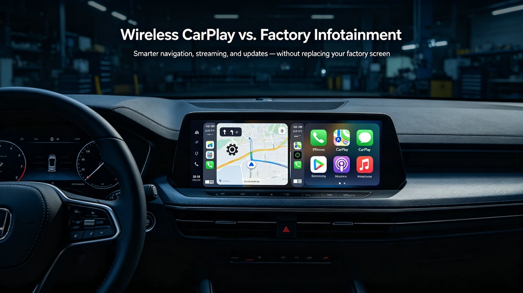 Wireless CarPlay vs. Factory Infotainment